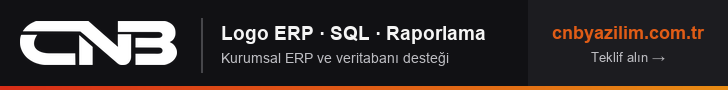 CNB Yazılım - Logo ERP, SQL, Raporlama Danışmanlığı